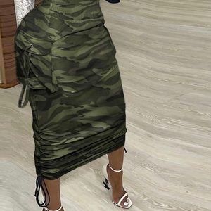 COPY - Women’s Military Fashion Ruched Sexy Skirt